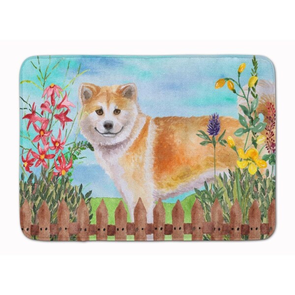 Carolines Treasures Shiba Inu Spring Machine Washable Memory Foam Mat CK1240RUG - main